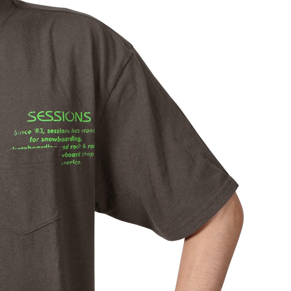 セッションズ（SESSIONS）（メンズ）V/W POCKET Tシャツ 227208 CGRY