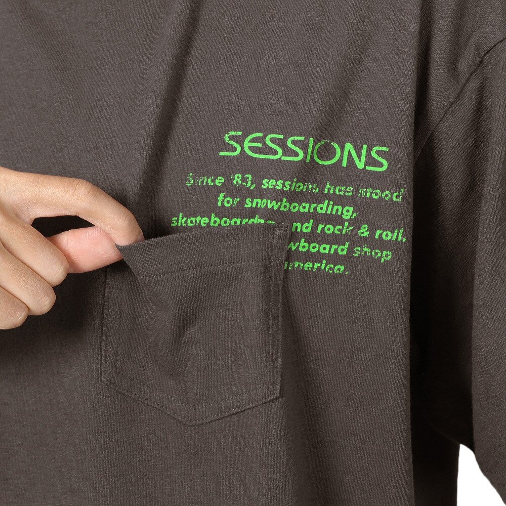 セッションズ（SESSIONS）（メンズ）V/W POCKET Tシャツ 227208 CGRY