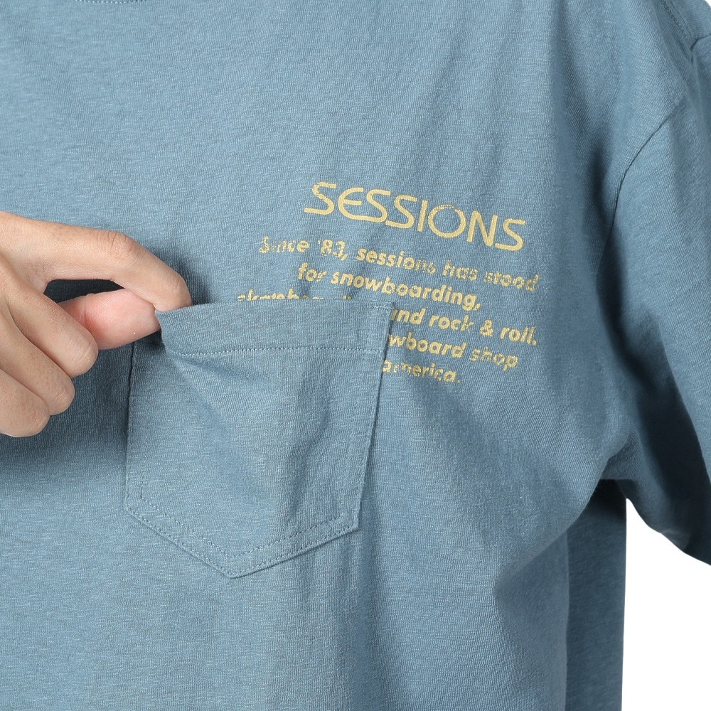 セッションズ（SESSIONS）（メンズ）V/W POCKET Tシャツ 227208 KHK
