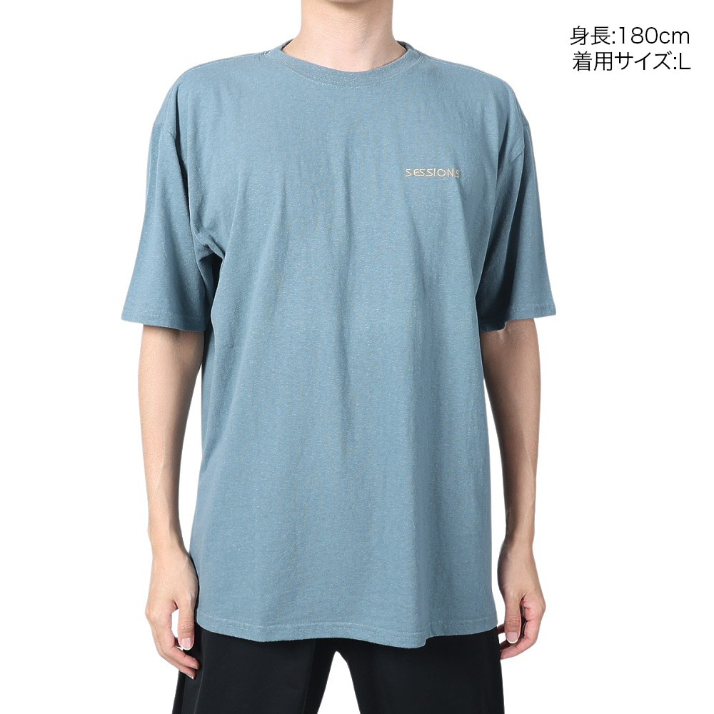 セッションズ（SESSIONS）（メンズ）G/D BLUR LOGO Tシャツ 227209 KHK