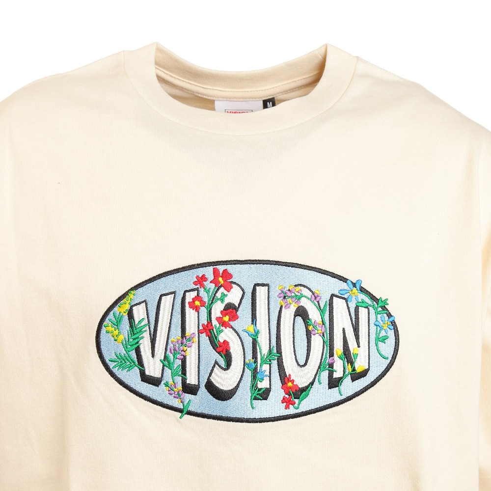 VISION（メンズ）フラワーサークル刺繍Tシャツ 2505004-06 OFF★★★