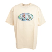 VISION(メンズ)フラワーサークル刺繍Tシャツ 2505004-06 OFF