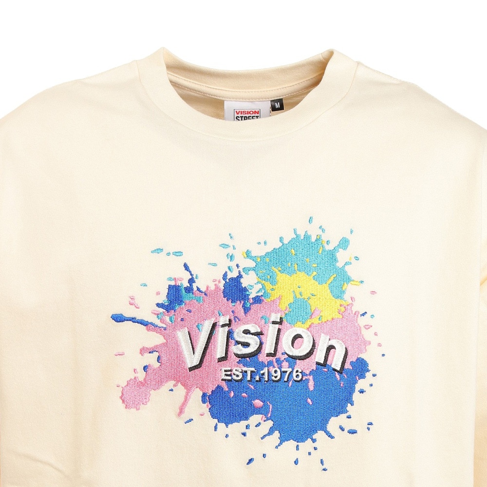 ヴィジョン（VISION）（メンズ）スプラッシュ刺繍Tシャツ 2505006-06 OFF