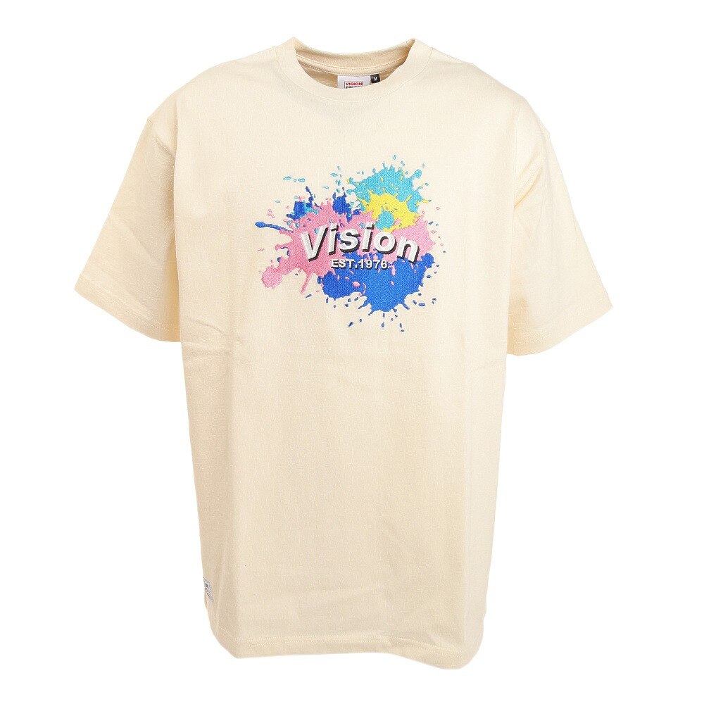 ヴィジョン（VISION）（メンズ）スプラッシュ刺繍Tシャツ 2505006-06 OFF