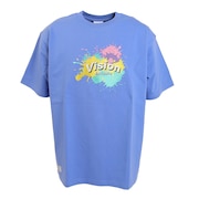 ヴィジョン（VISION）（メンズ）スプラッシュ刺繍Tシャツ 2505006-63 BLU