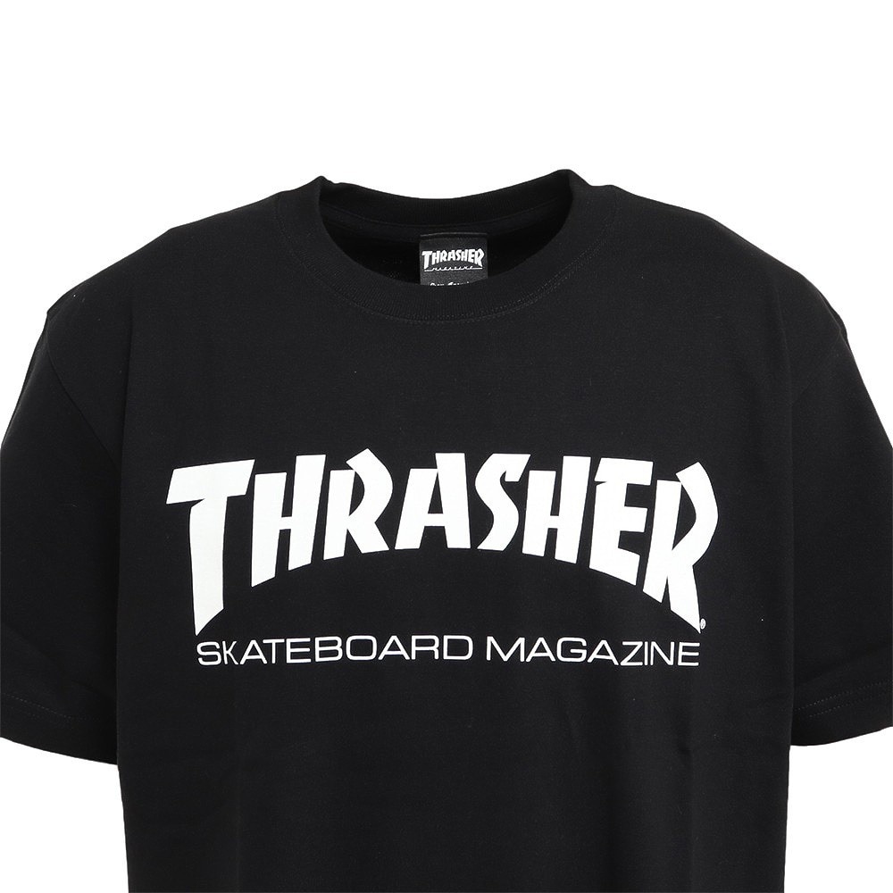 スラッシャー（THRASHER）（メンズ）MAG LOGO Tシャツ TH8101BLACK