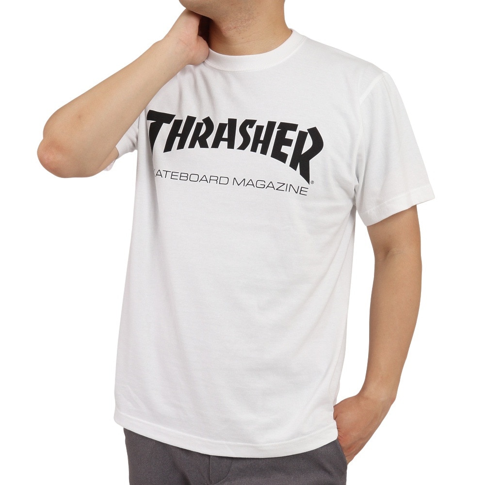 スラッシャー（THRASHER）（メンズ）MAG LOGO BIG SILHOUETTE 半袖T