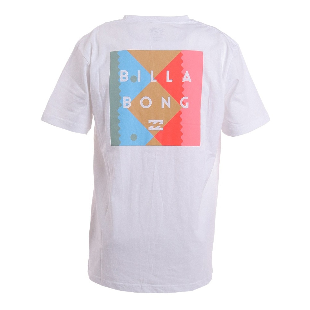 ビラボン（BILLABONG）（メンズ）半袖Tシャツ メンズ BACK SQUARE BC011231 WHM