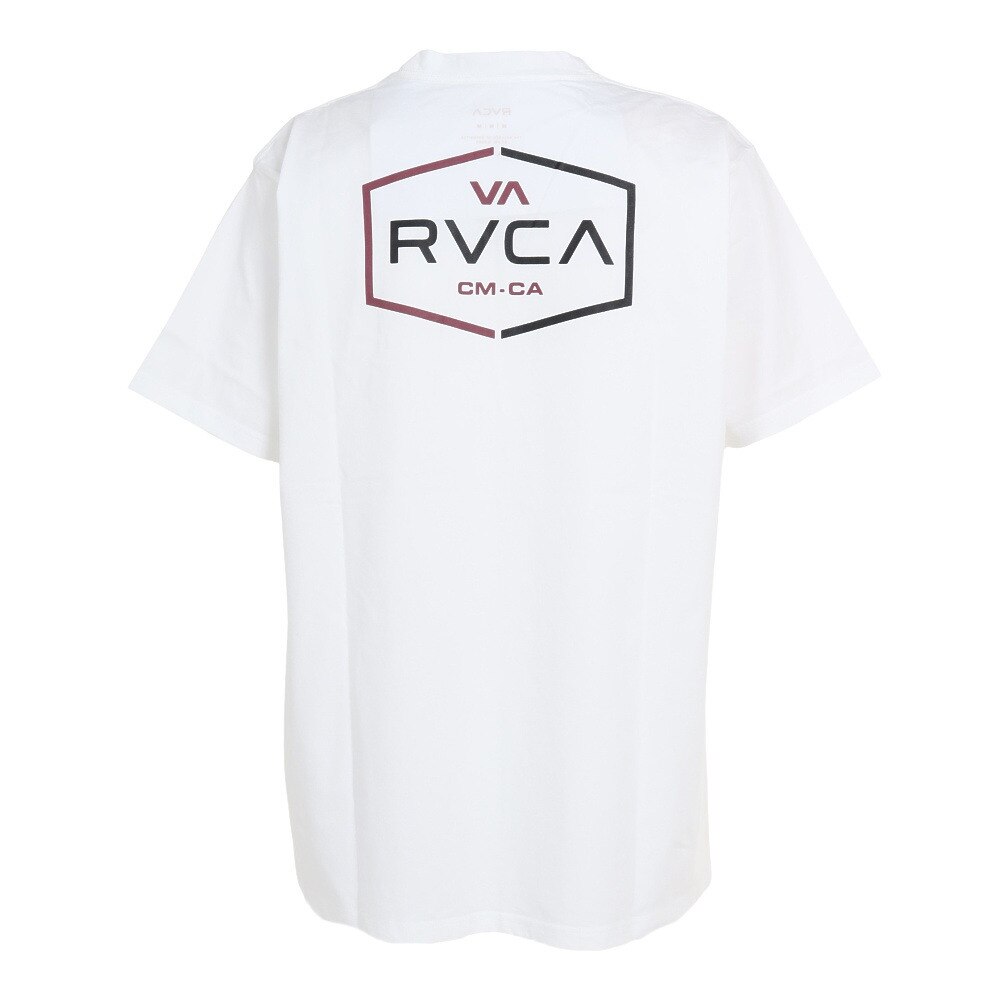 ルーカ（RVCA）（メンズ）速乾 バックプリント 半袖 Tシャツ LAYOVER ホワイト BC041267 WHT