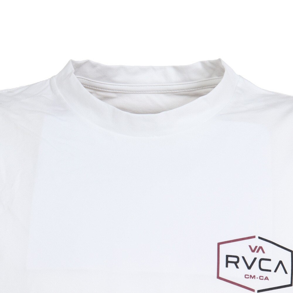 ルーカ（RVCA）（メンズ）速乾 バックプリント 半袖 Tシャツ LAYOVER ホワイト BC041267 WHT