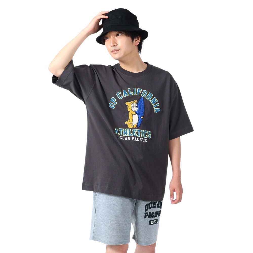 オーシャンパシフィック（Ocean Pacific）（メンズ）半袖Tシャツ メンズ ベア 刺繍 513502CGY