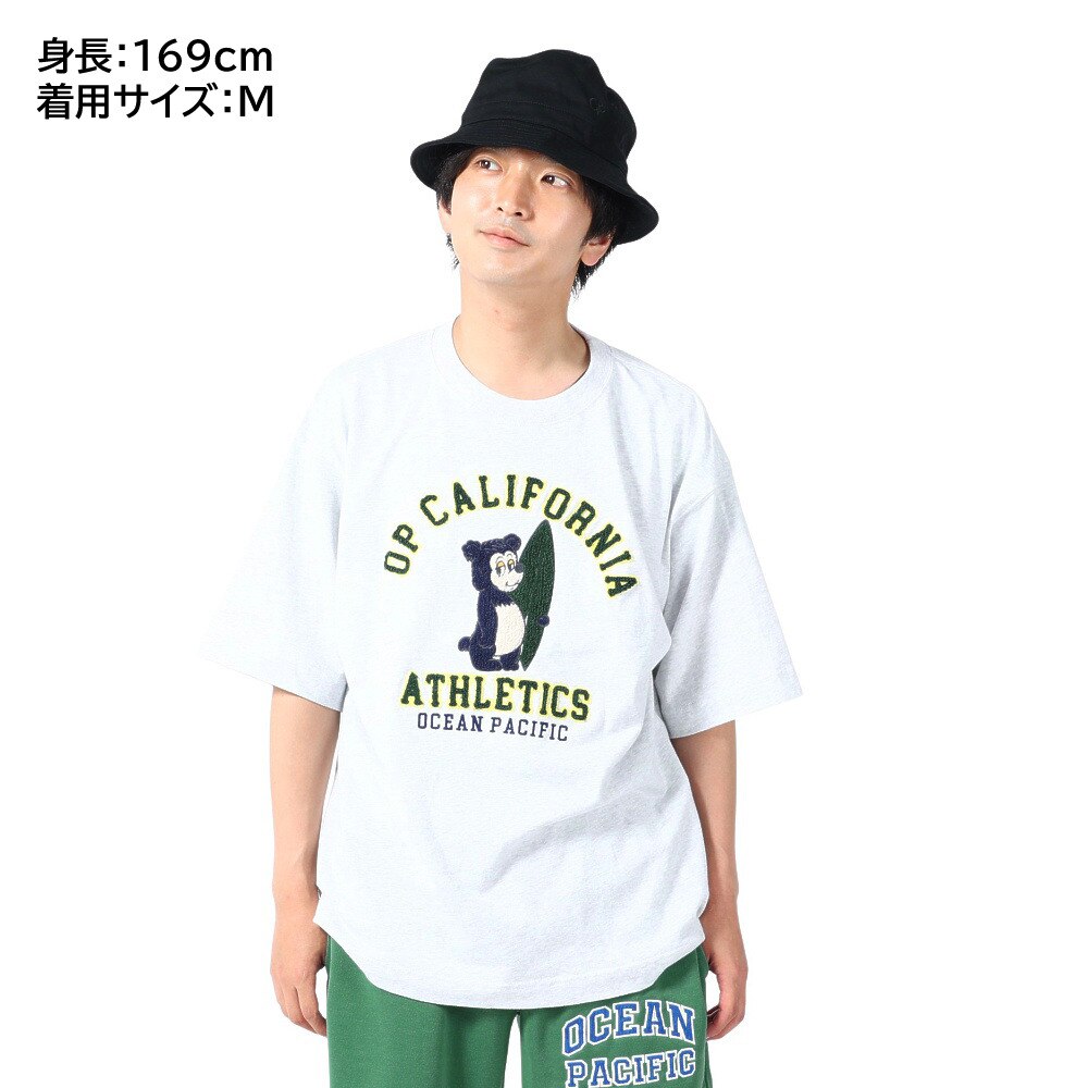 オーシャンパシフィック（Ocean Pacific）（メンズ）半袖Tシャツ メンズ ベア 刺繍 513502GRH