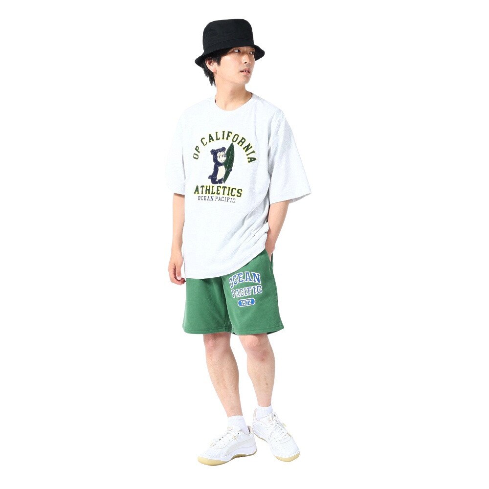 オーシャンパシフィック（Ocean Pacific）（メンズ）半袖Tシャツ メンズ ベア 刺繍 513502GRH