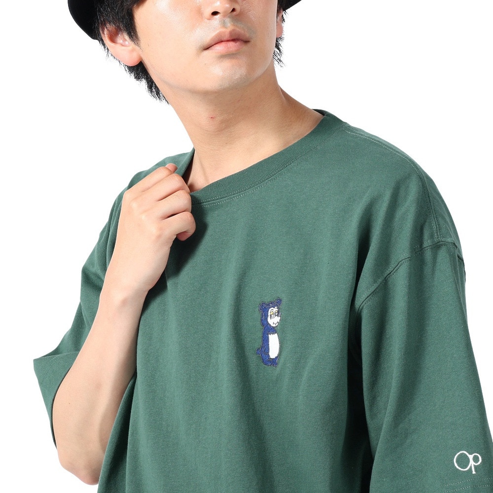 オーシャンパシフィック（Ocean Pacific）（メンズ）半袖Tシャツ メンズ ワンポイント 刺繍Tシャツ 513509GRN