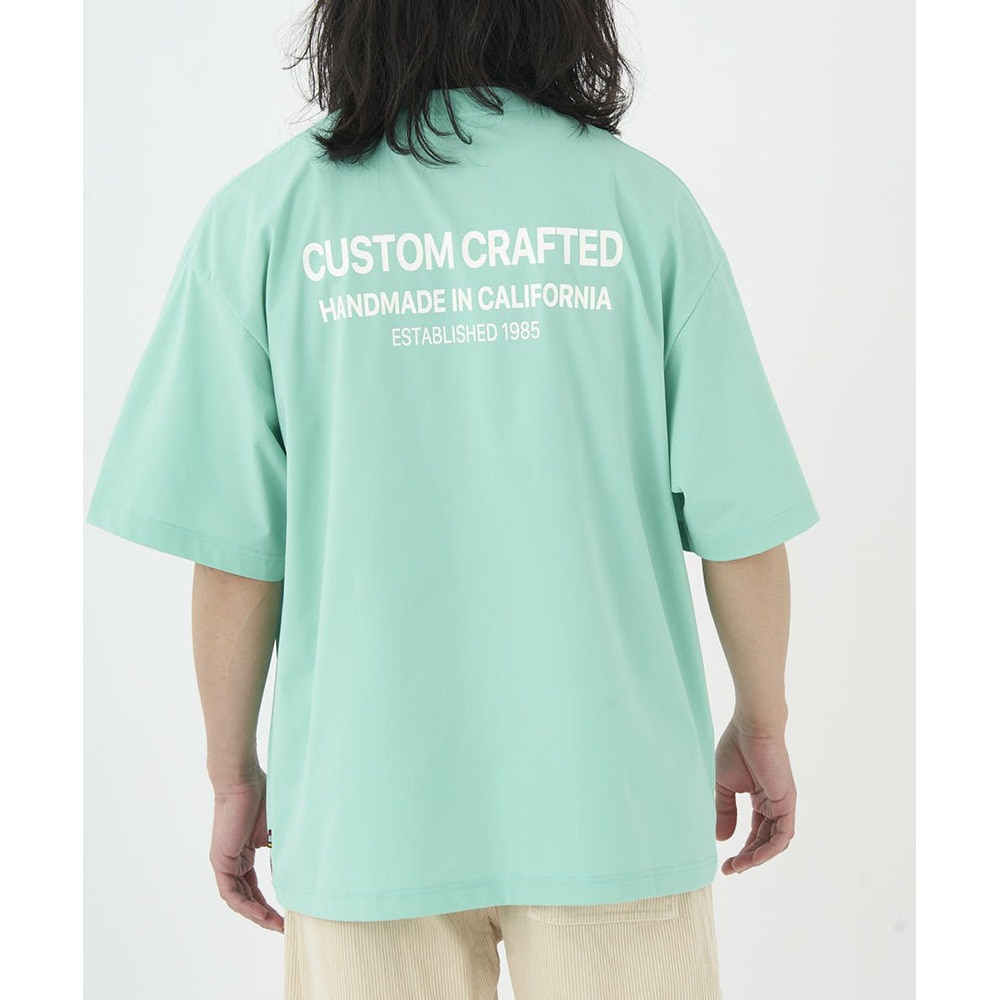 ラスティ（RUSTY）（メンズ）PEARTEX半袖Tシャツ 913500EME ドライ 軽量 UVカット ストレッチ