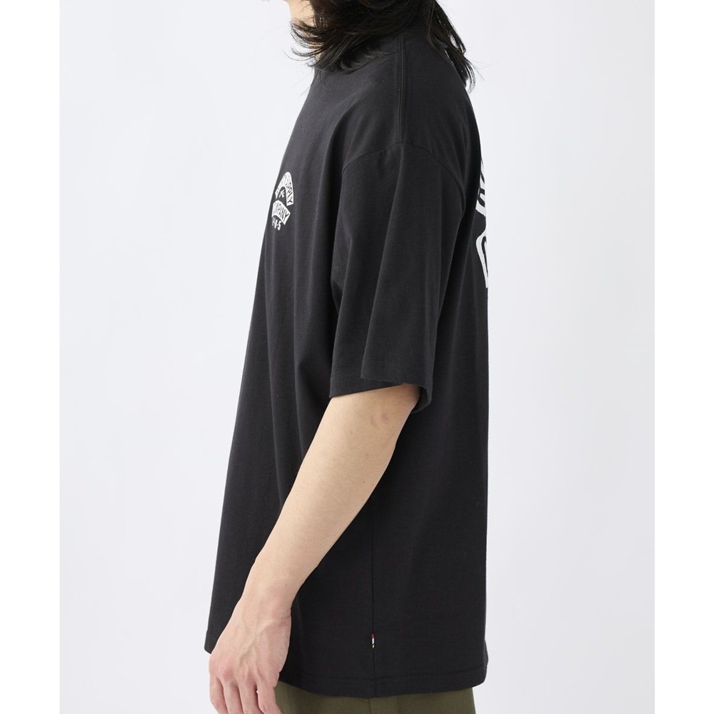 ラスティ（RUSTY）（メンズ）半袖Tシャツ メンズ ワイドフィット 吸汗速乾 UVカット 913504BLK