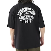 (メンズ)半袖Tシャツ メンズ ワイドフィット 吸汗速乾 UVカット 913504BLK