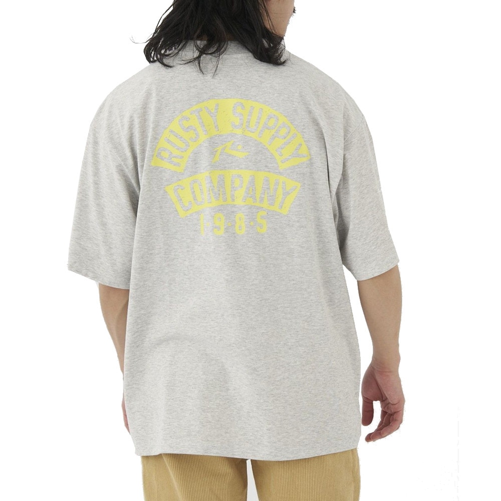 ラスティ（RUSTY）（メンズ）半袖Tシャツ メンズ ワイドフィット 吸汗速乾 UVカット 913504GRH