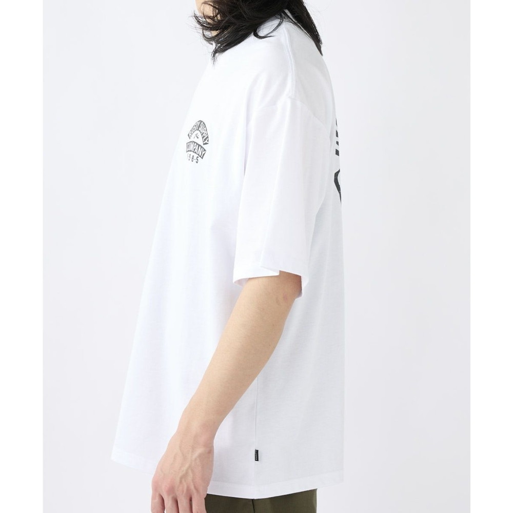 らすてぃ（メンズ）半袖Tシャツ メンズ ワイドフィット 吸汗速乾 UVカット 913504WHT