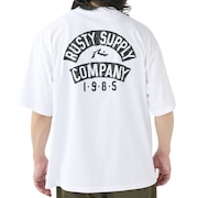 ラスティ（RUSTY）（メンズ）ワイドフィット半袖Tシャツ 吸汗速乾 UVカット 913504WHT