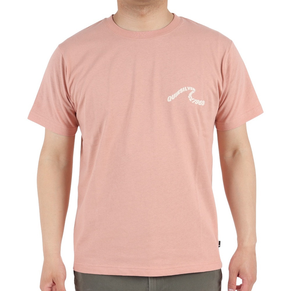 クイックシルバー（Quiksilver）（メンズ）半袖Tシャツ メンズ RIPPING LOGO 23SPQST231009PNK