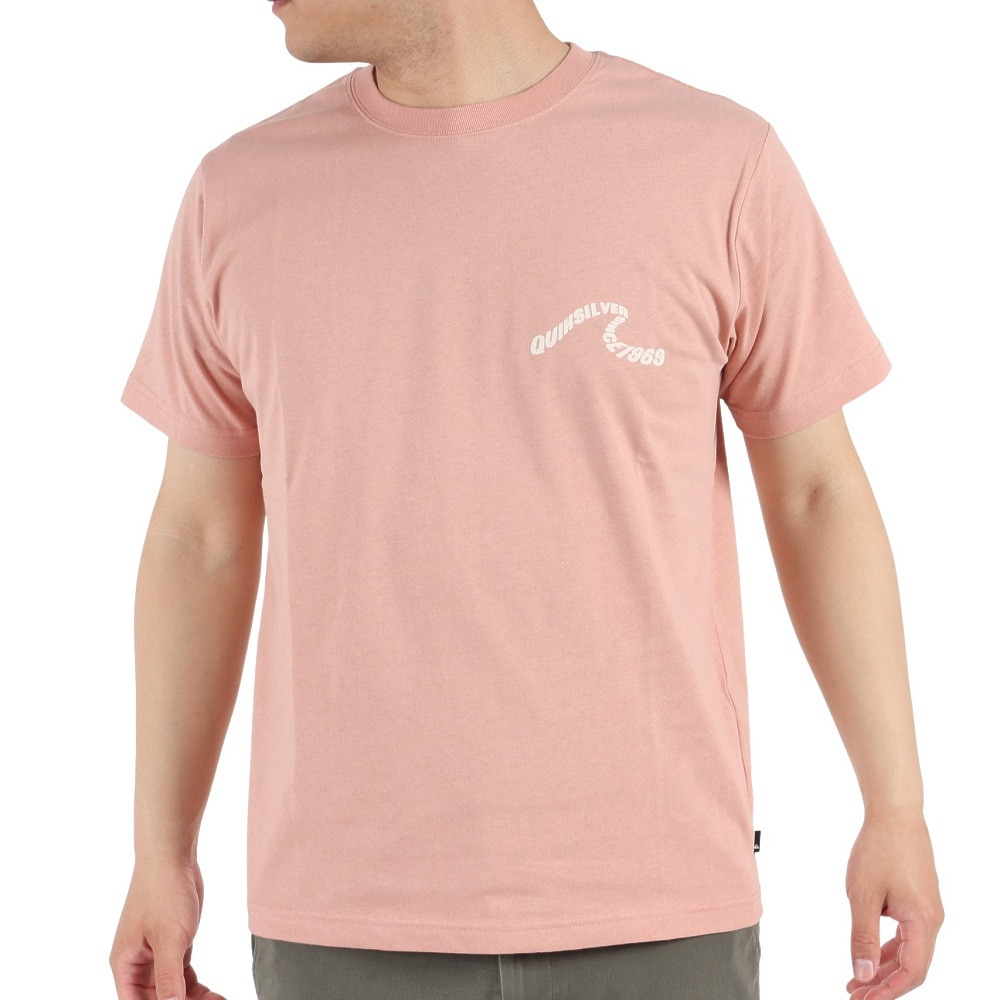クイックシルバー（Quiksilver）（メンズ）半袖Tシャツ メンズ RIPPING LOGO 23SPQST231009PNK