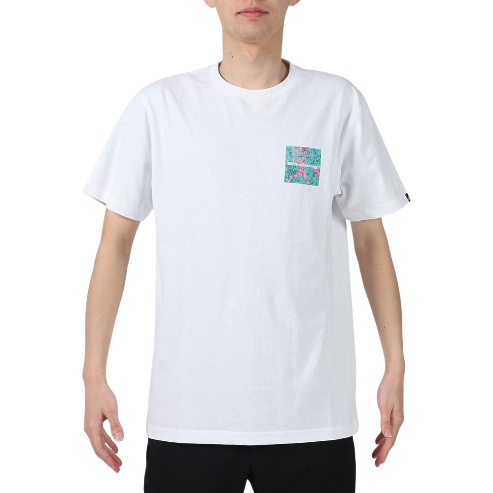 ビラボン（BILLABONG）（メンズ）半袖Tシャツ メンズ BACK SQUARE  BD011202 WHM