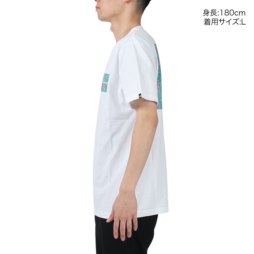 ビラボン（BILLABONG）（メンズ）半袖Tシャツ メンズ BACK SQUARE  BD011202 WHM