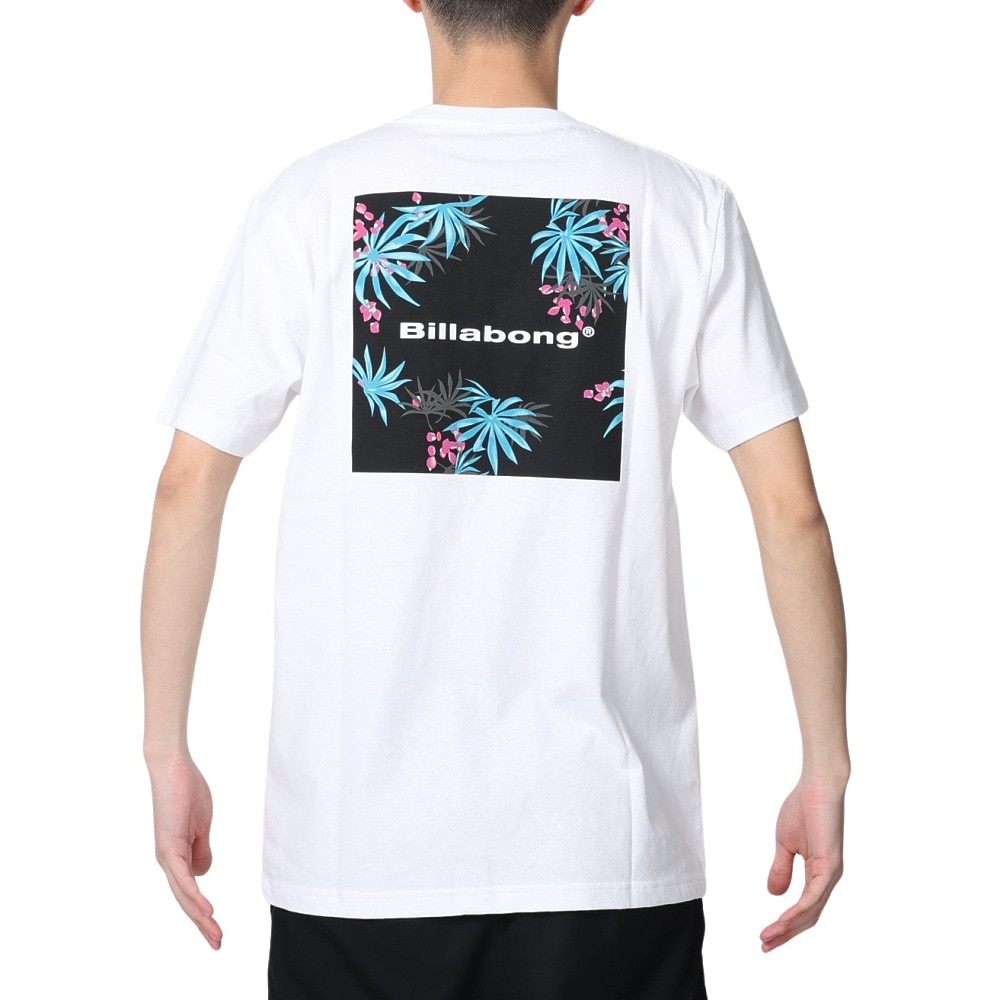 ビラボン（BILLABONG）（メンズ）半袖Tシャツ メンズ BACK SQUARE BD011202 WHT