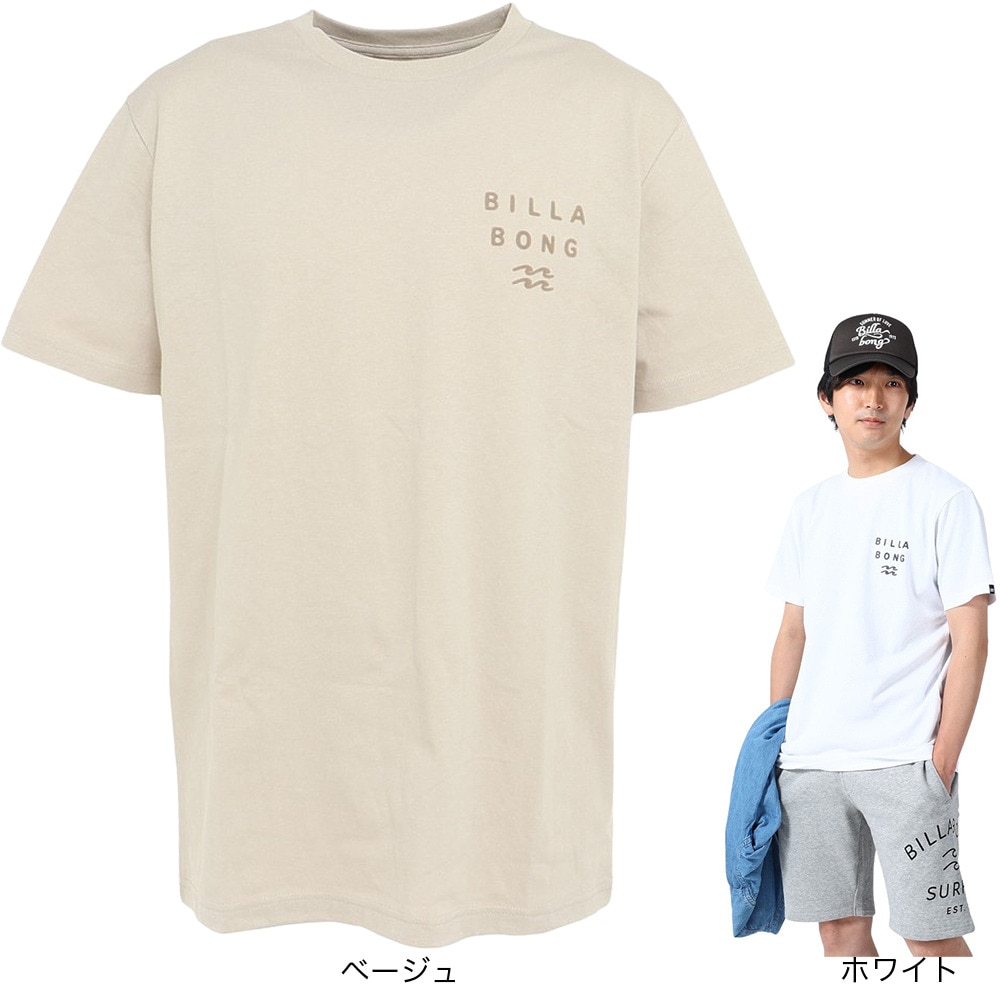 ビラボン（BILLABONG）（メンズ）半袖 Tシャツ メンズ CLEAN LOGO BD011204 WHT