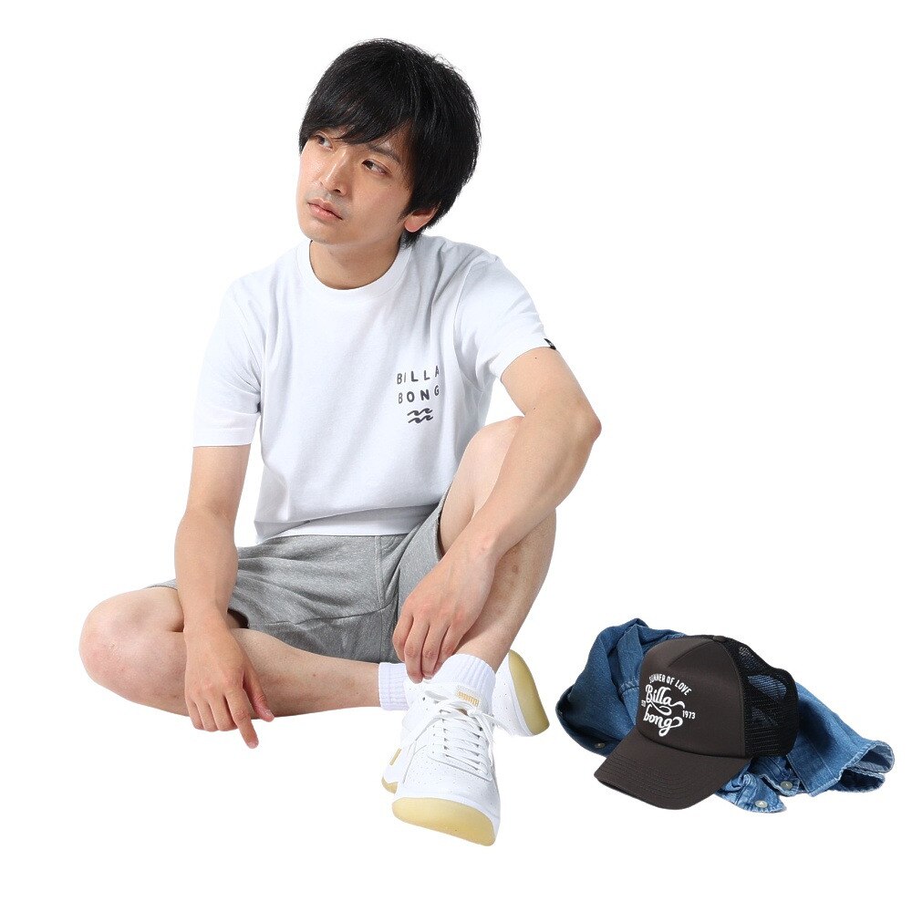 ビラボン（BILLABONG）（メンズ）半袖 Tシャツ メンズ CLEAN LOGO BD011204 WHT