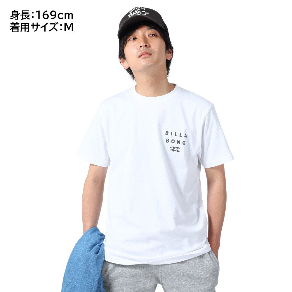 ビラボン（BILLABONG）（メンズ）半袖 Tシャツ メンズ CLEAN LOGO BD011204 WHT