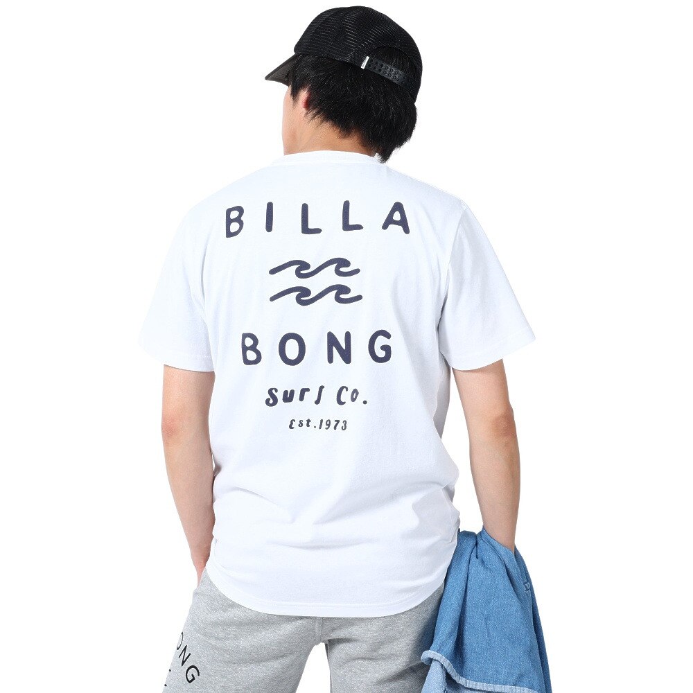 ビラボン（BILLABONG）（メンズ）半袖 Tシャツ メンズ CLEAN LOGO BD011204 WHT