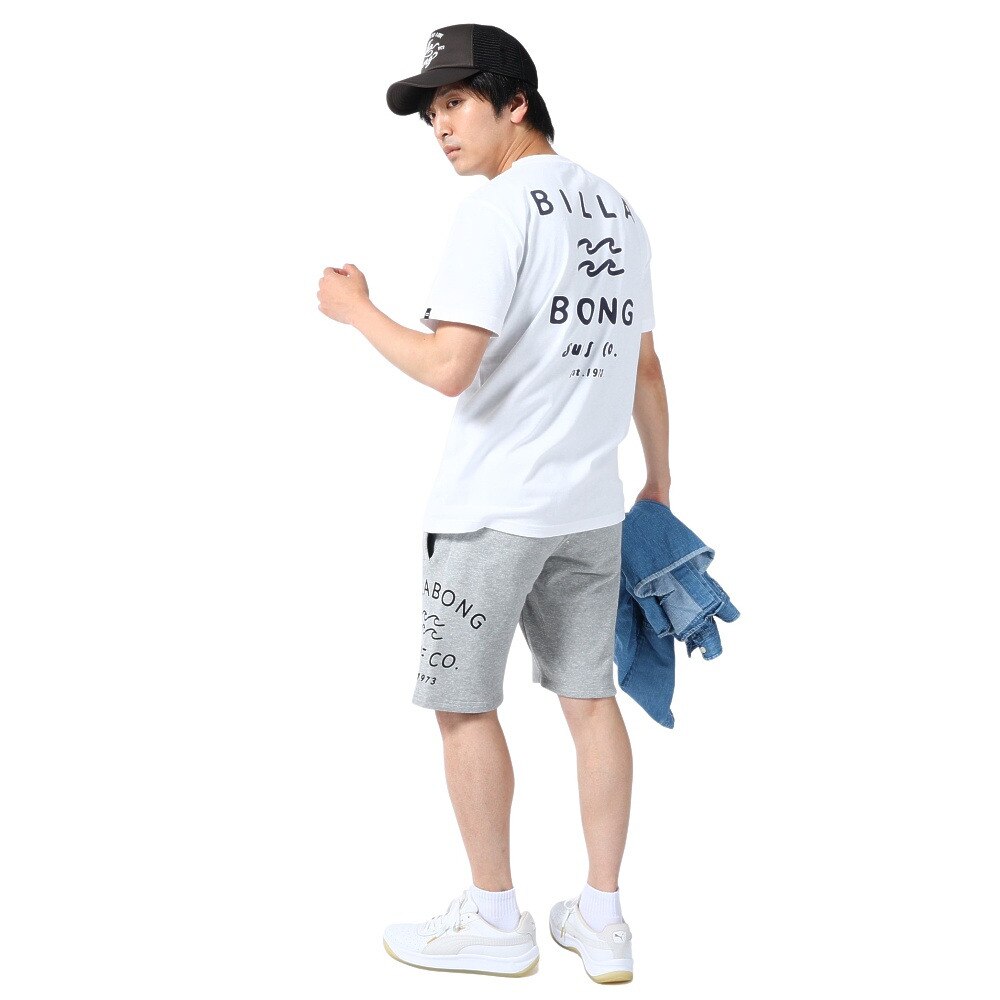 ビラボン（BILLABONG）（メンズ）半袖 Tシャツ メンズ CLEAN LOGO BD011204 WHT