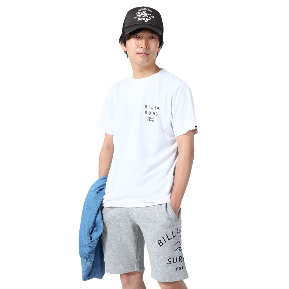 ビラボン（BILLABONG）（メンズ）半袖 Tシャツ メンズ CLEAN LOGO BD011204 WHT