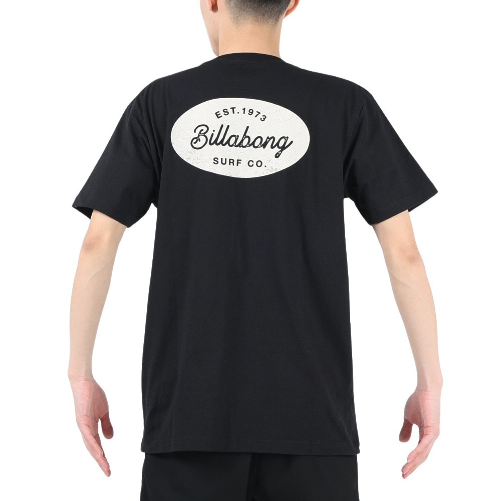 ビラボン（BILLABONG）（メンズ）半袖Tシャツ メンズ OVAL SCRIPT  BD011205 BLK
