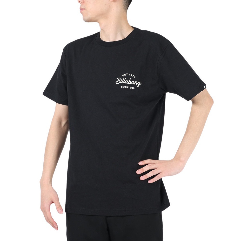 ビラボン（BILLABONG）（メンズ）半袖Tシャツ メンズ OVAL SCRIPT  BD011205 BLK