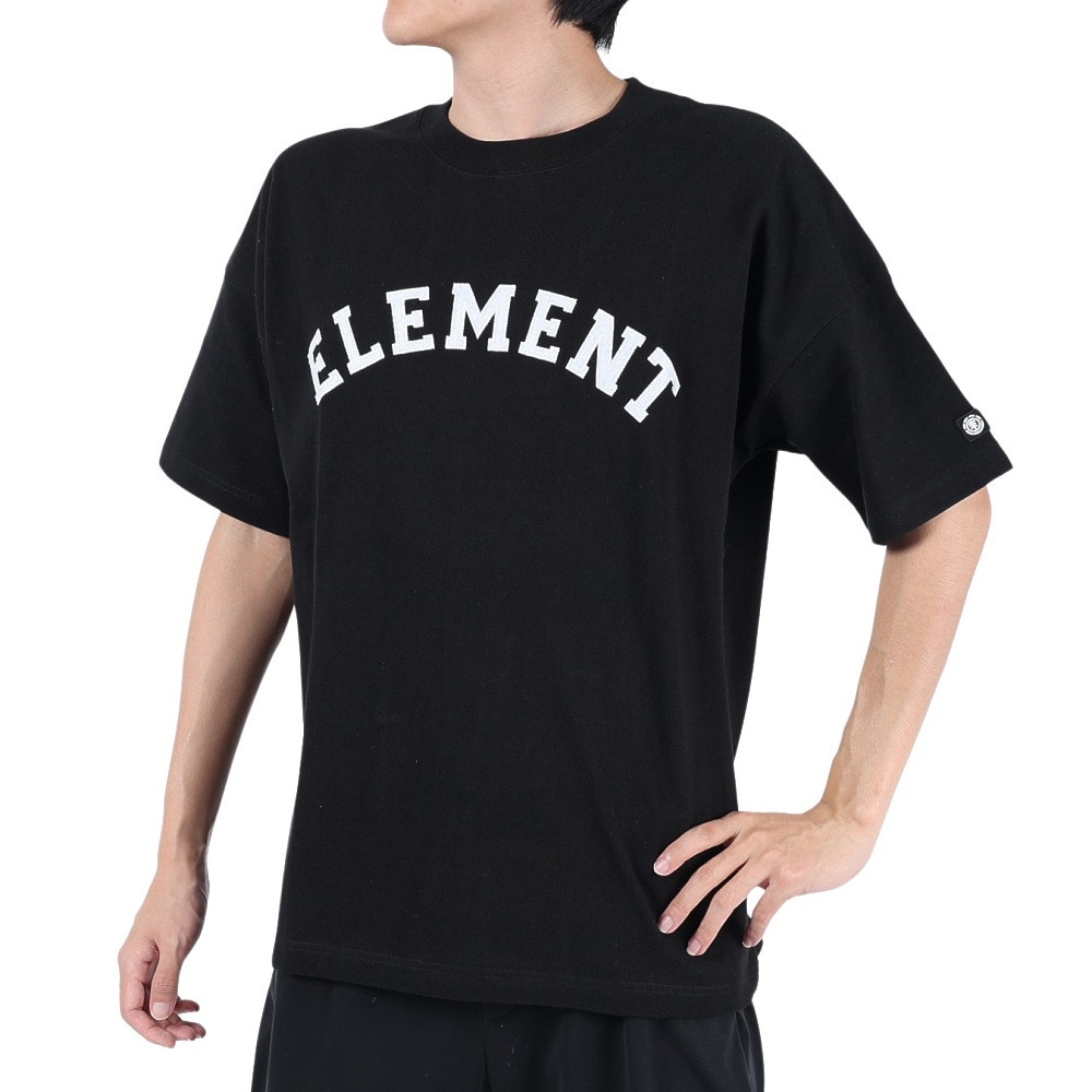 エレメント（ELEMENT）（メンズ）半袖 Tシャツ メンズ COLLEGE BD021237 FBK