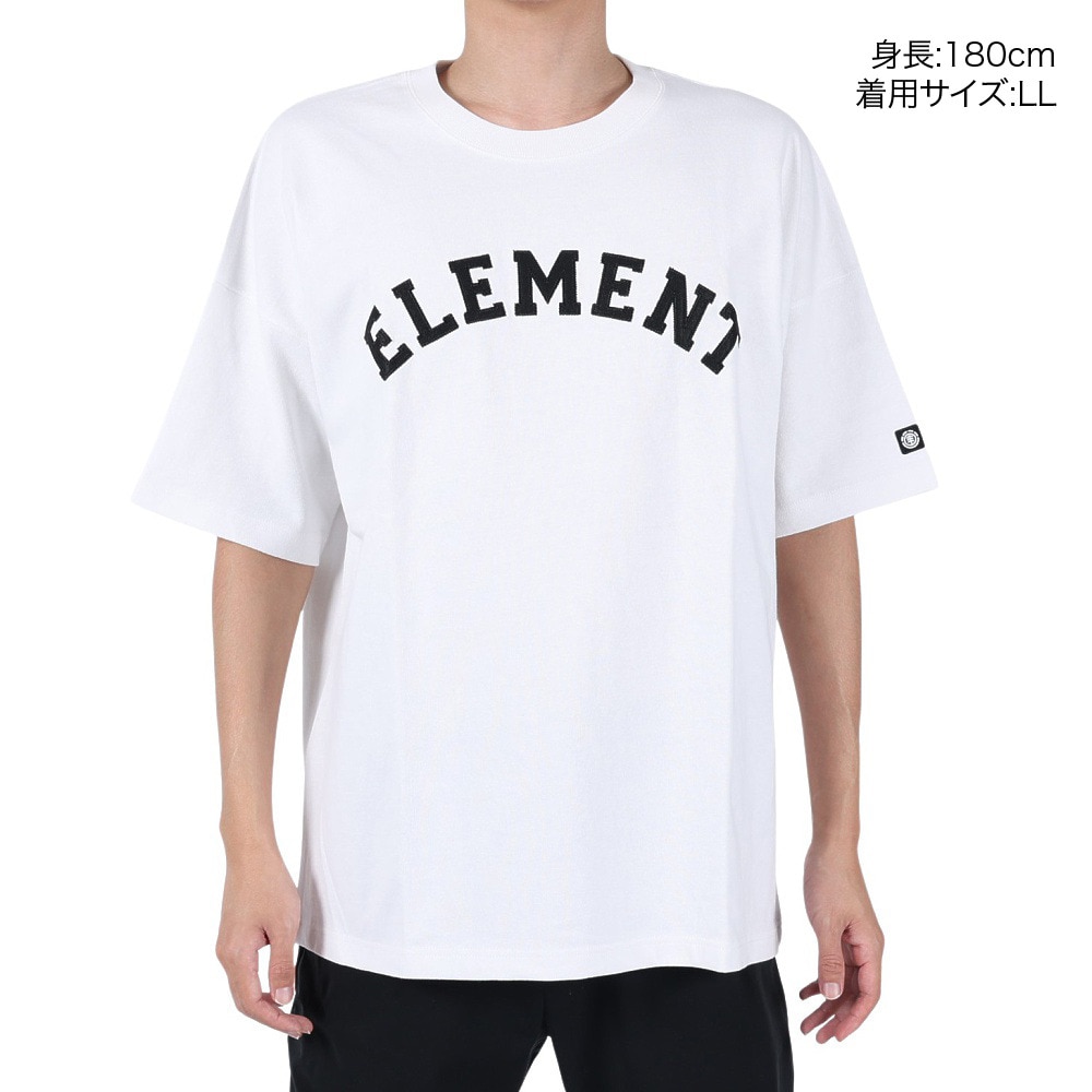 エレメント（ELEMENT）（メンズ）半袖 Tシャツ メンズ COLLEGE BD021237 WHT