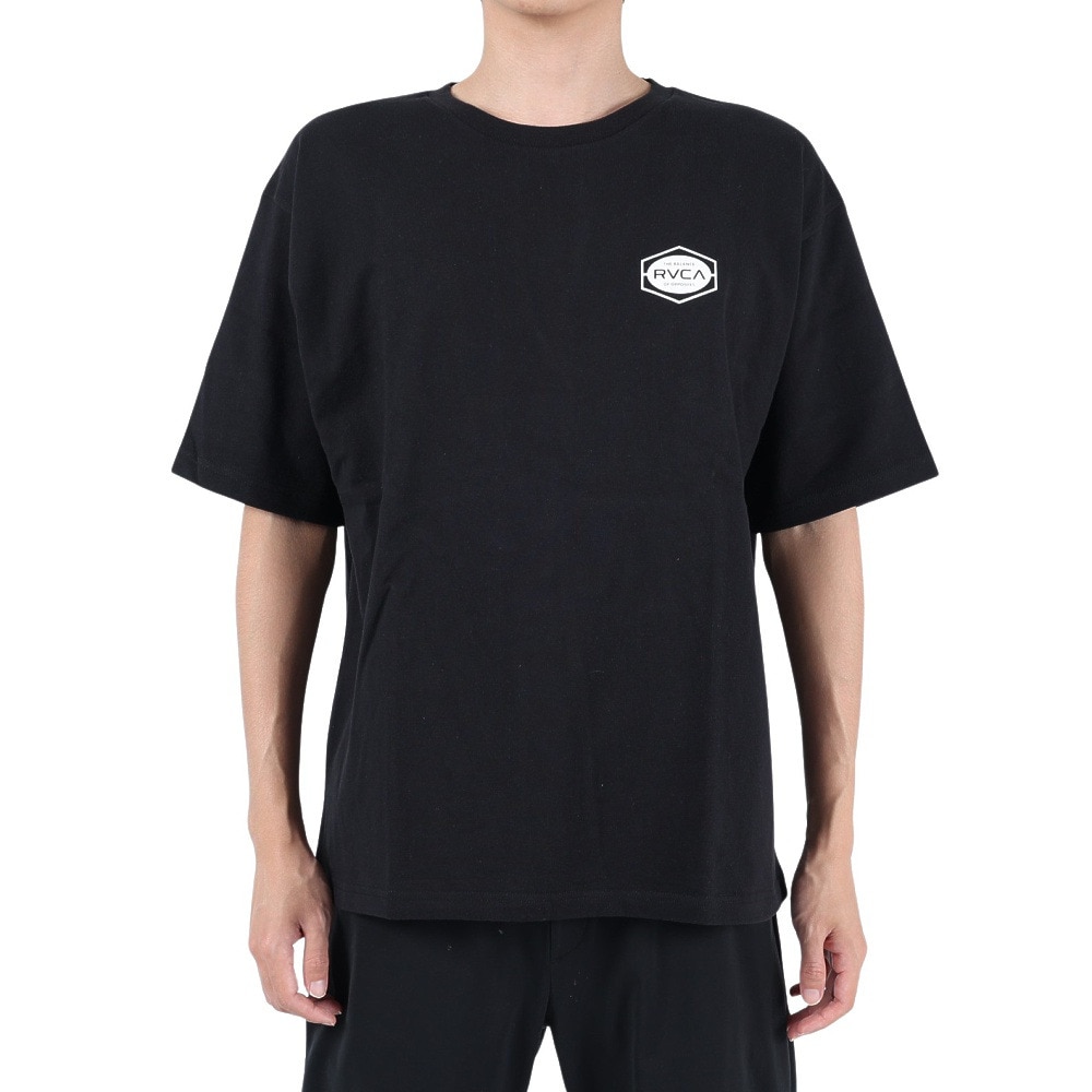 ルーカ（RVCA）（メンズ）半袖Tシャツ メンズ INDUSTRIAL BD041224 BLK