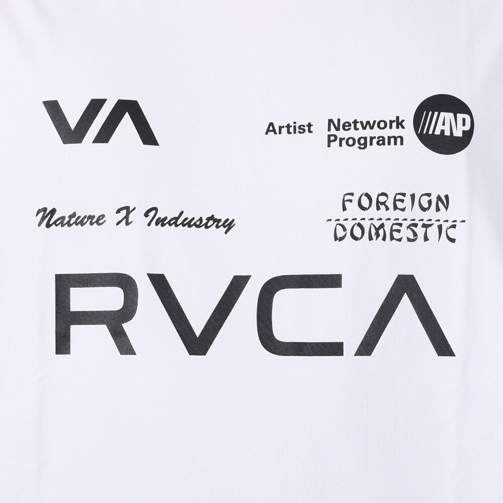 ルーカ（RVCA）（メンズ）半袖Tシャツ メンズ ALL BRAND ラッシュガード BD041853 WHT