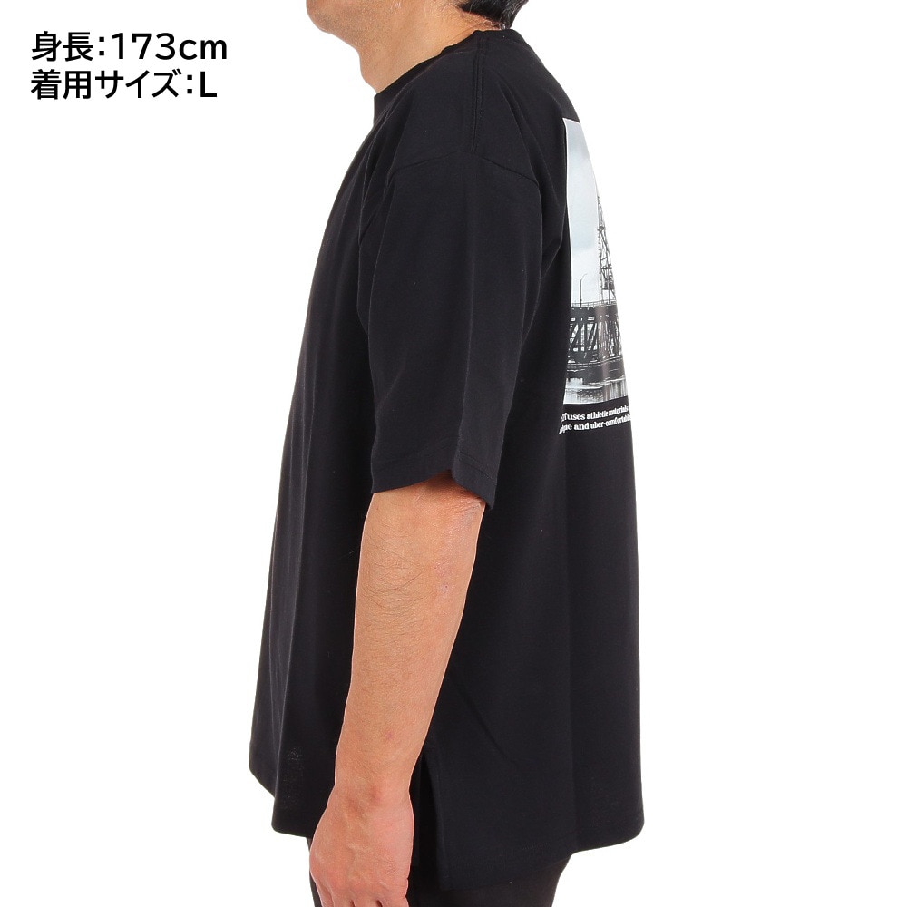 ライズ（RYZ）（メンズ）半袖Tシャツ メンズ BRIDGE TOWN RZ10CD23SS0006 BLK