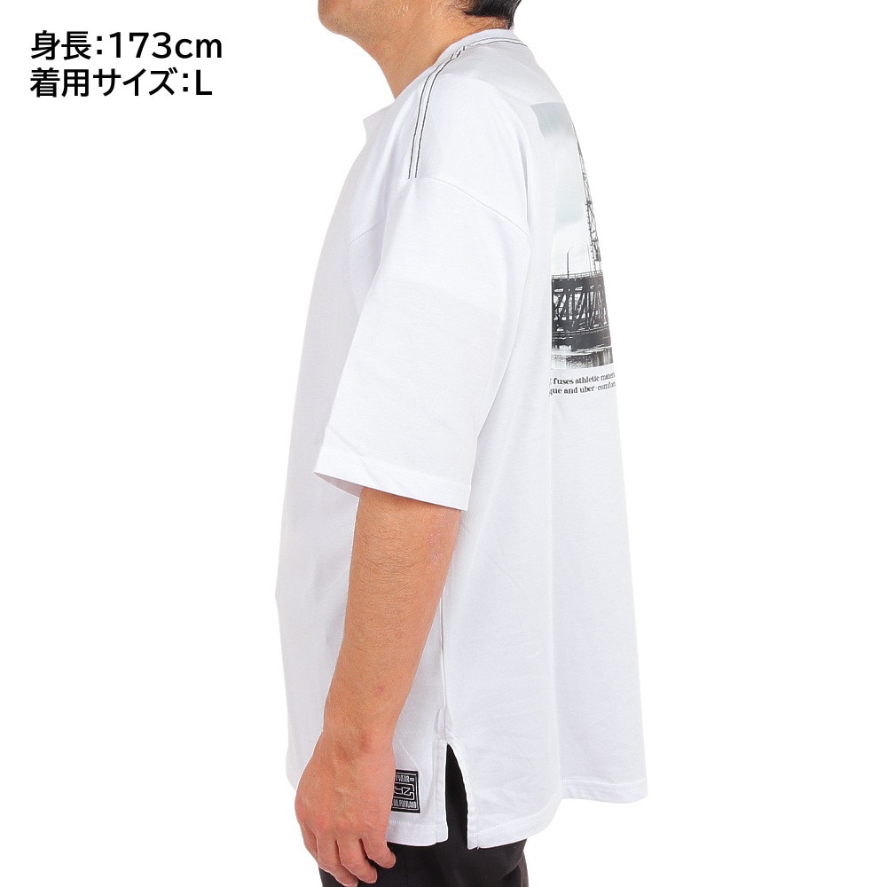 ライズ（RYZ）（メンズ）半袖Tシャツ メンズ BRIDGE TOWN RZ10CD23SS0006 WHT