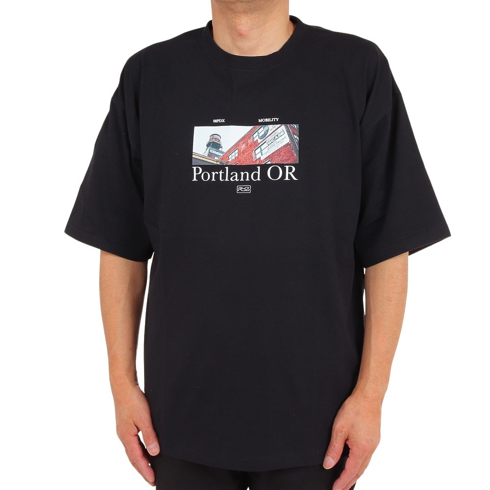 ライズ（RYZ）（メンズ）半袖Tシャツ メンズ BAR PHOTO RZ10CD23SS0007 BLK