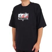 (メンズ)半袖Tシャツ メンズ BAR PHOTO RZ10CD23SS0007 BLK