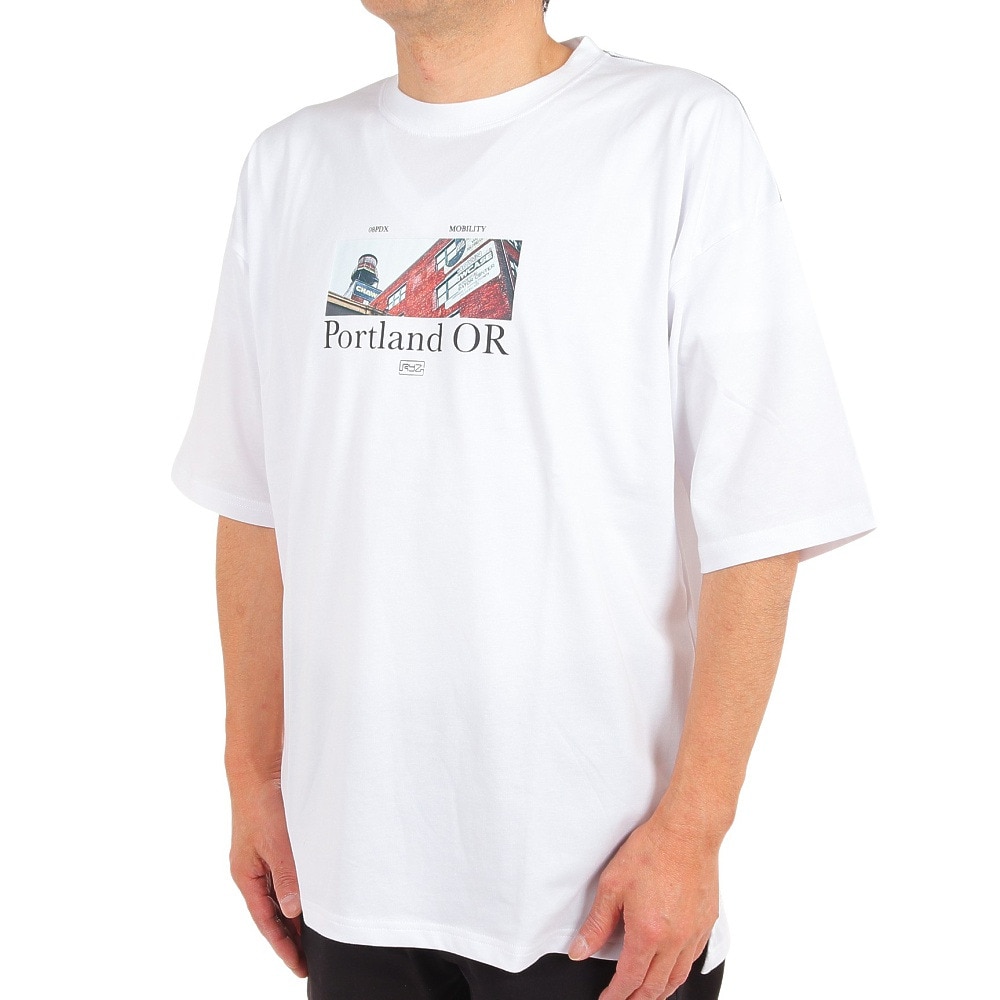 ライズ（RYZ）（メンズ）半袖Tシャツ メンズ BAR PHOTO RZ10CD23SS0007 WHT