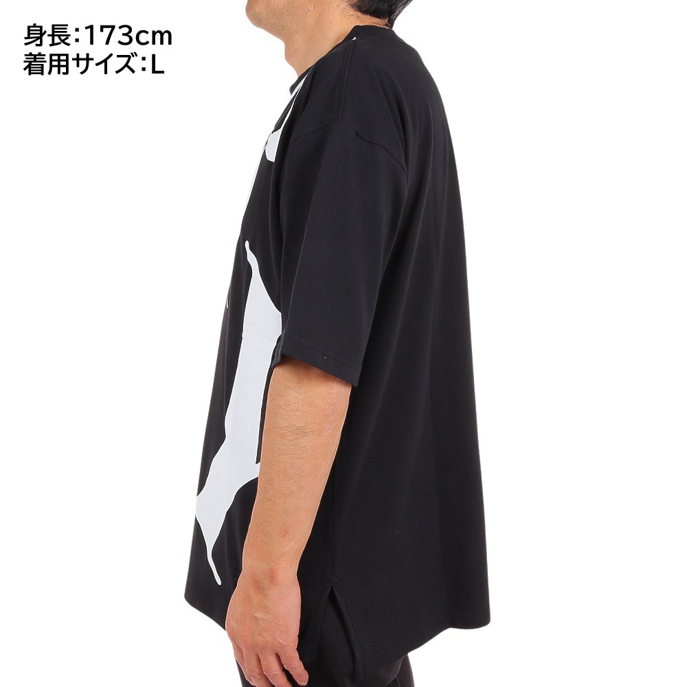 ライズ（RYZ）（メンズ）半袖Tシャツ メンズ TYPO  RZ10CD23SS0008 BLK