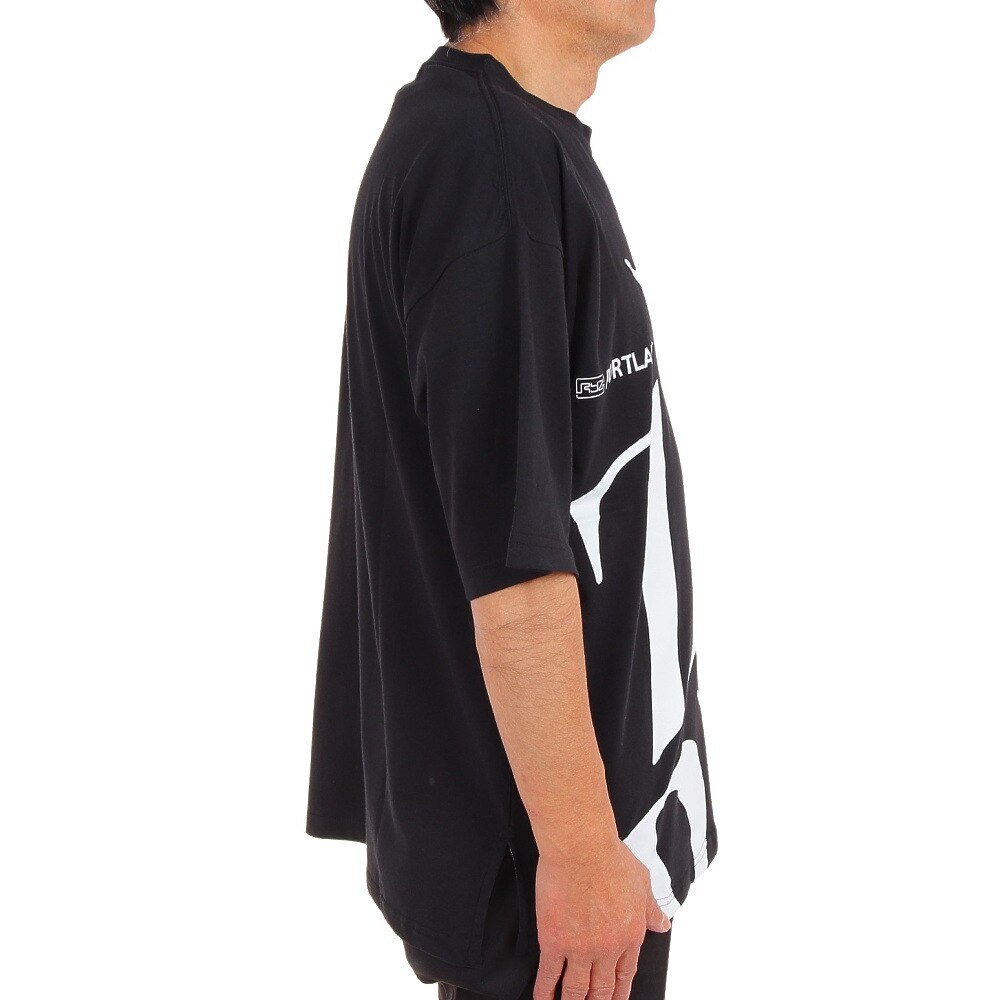 ライズ（RYZ）（メンズ）半袖Tシャツ メンズ TYPO  RZ10CD23SS0008 BLK