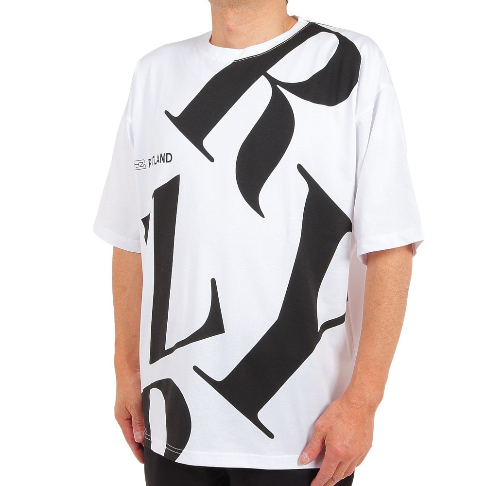 ライズ（RYZ）（メンズ）半袖Tシャツ メンズ TYPO RZ10CD23SS0008 WHT