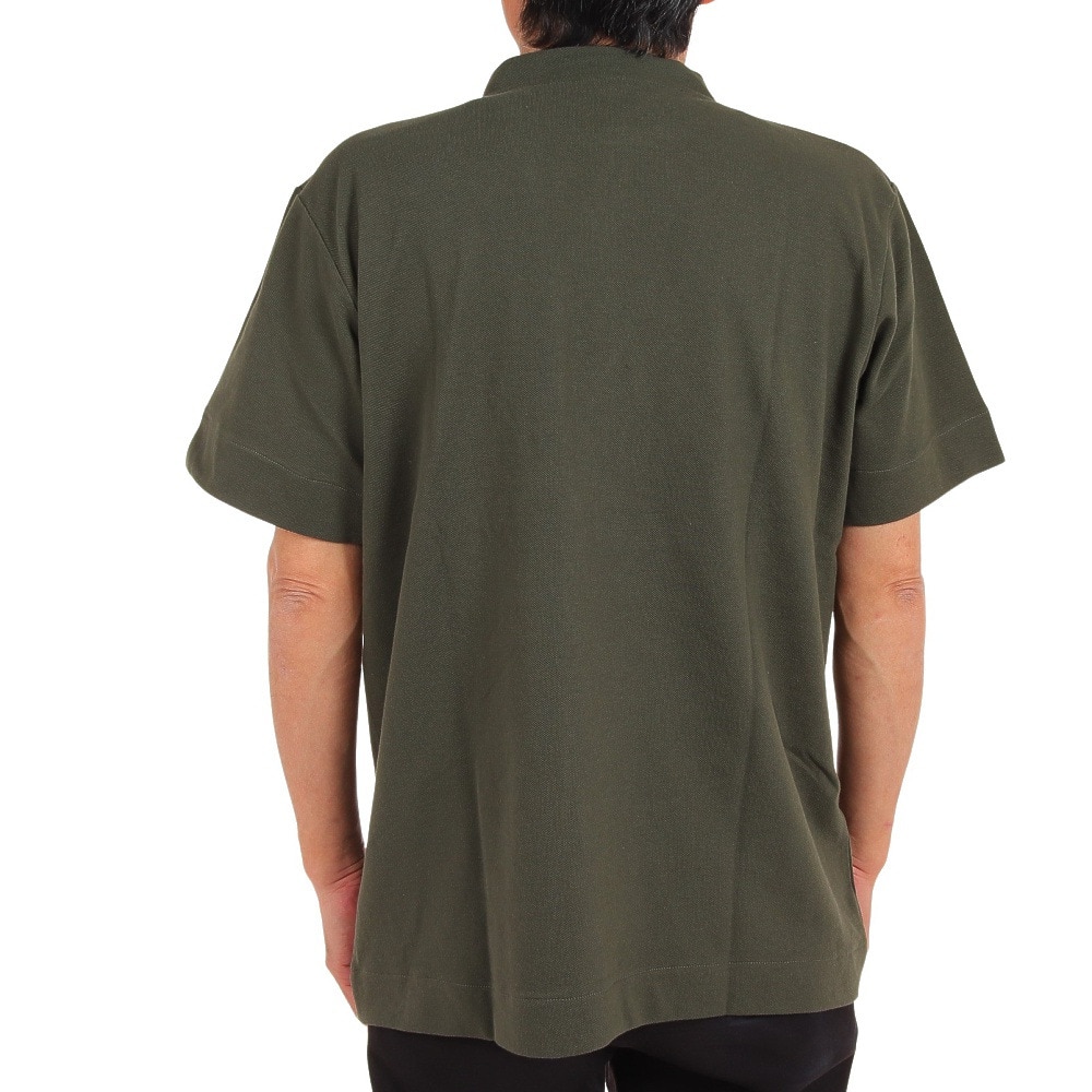 ライズ（RYZ）（メンズ）半袖Tシャツ メンズ PQ ハーフジップ RZ10CD23SS0009 KHK